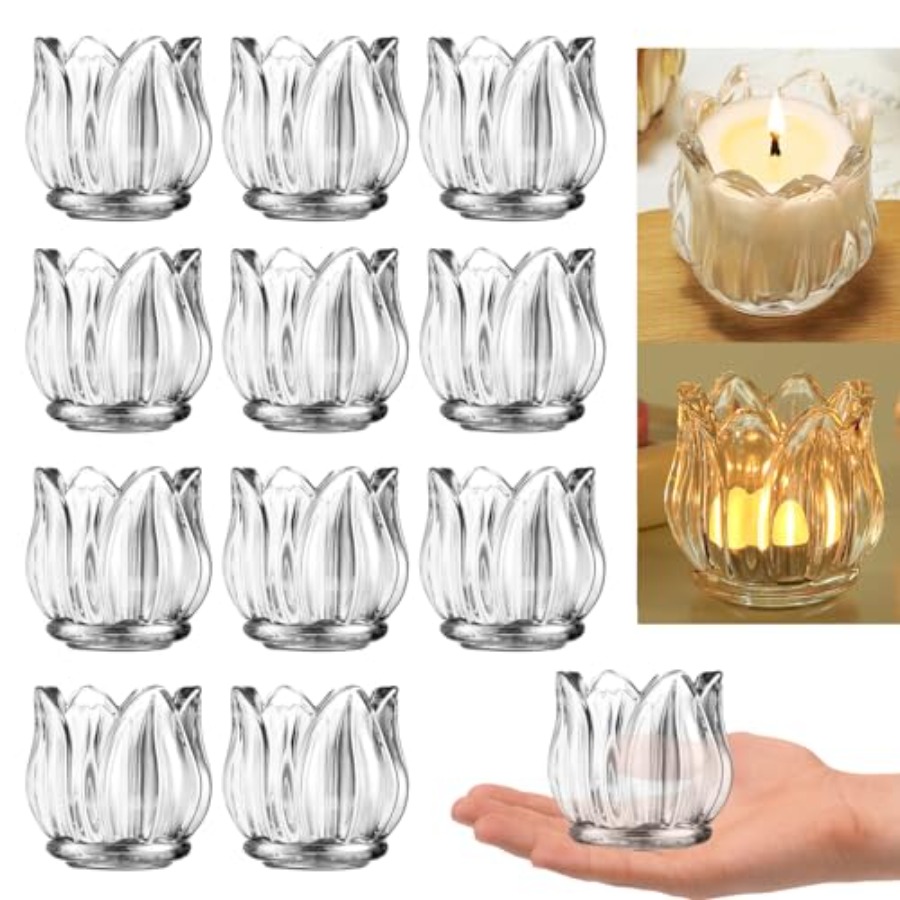 Candle Supplies Glass Jars - Pcs Votive Candle Holders Thick Glass
