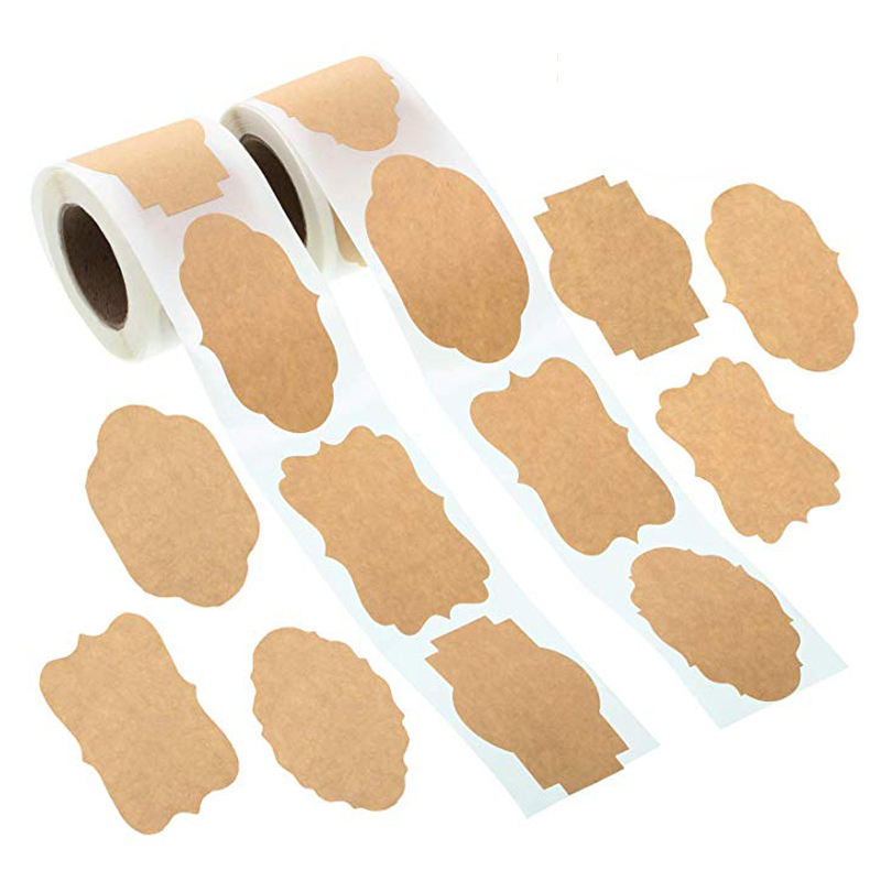 Candle Supplies Glass Jars - 250Pcs Kraft Stickers Paper Labels Blank