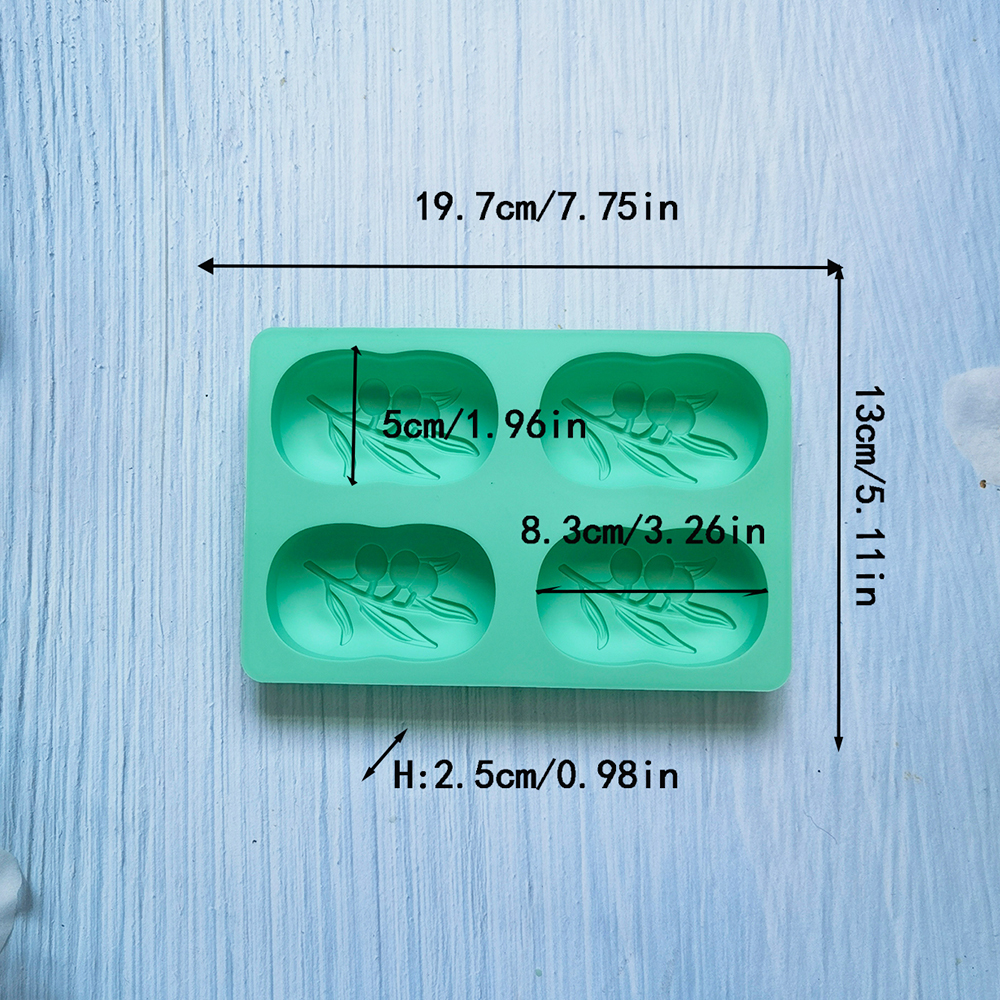 4 Cavities Oval Olive Tree Sil - Candle Making Supplies For Beginners ulasan dan harga