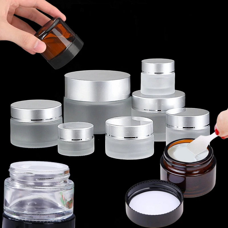 5Pcs 5g-100g Mini Amber Round  - Candle Supplies Glass Jars ulasan dan harga