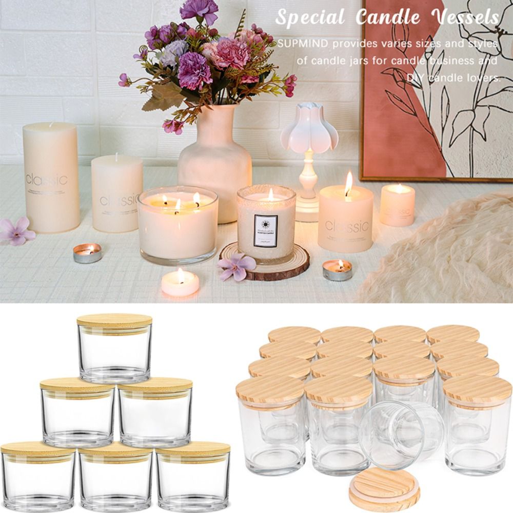 C9 Clear Glass Candle Jars Sma - Candle Supplies Glass Jars ulasan dan harga