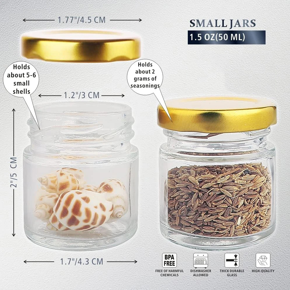 Small Glass Jars with Lids, 1. - Candle Supplies Glass Jars ulasan dan harga