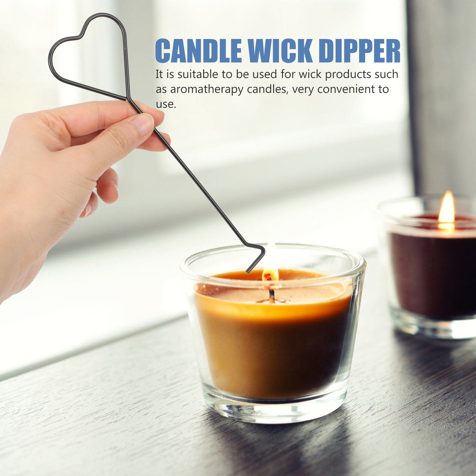 4Pcs Iron Wick Dippers Heart H - Wick Dipper Tool ulasan dan harga
