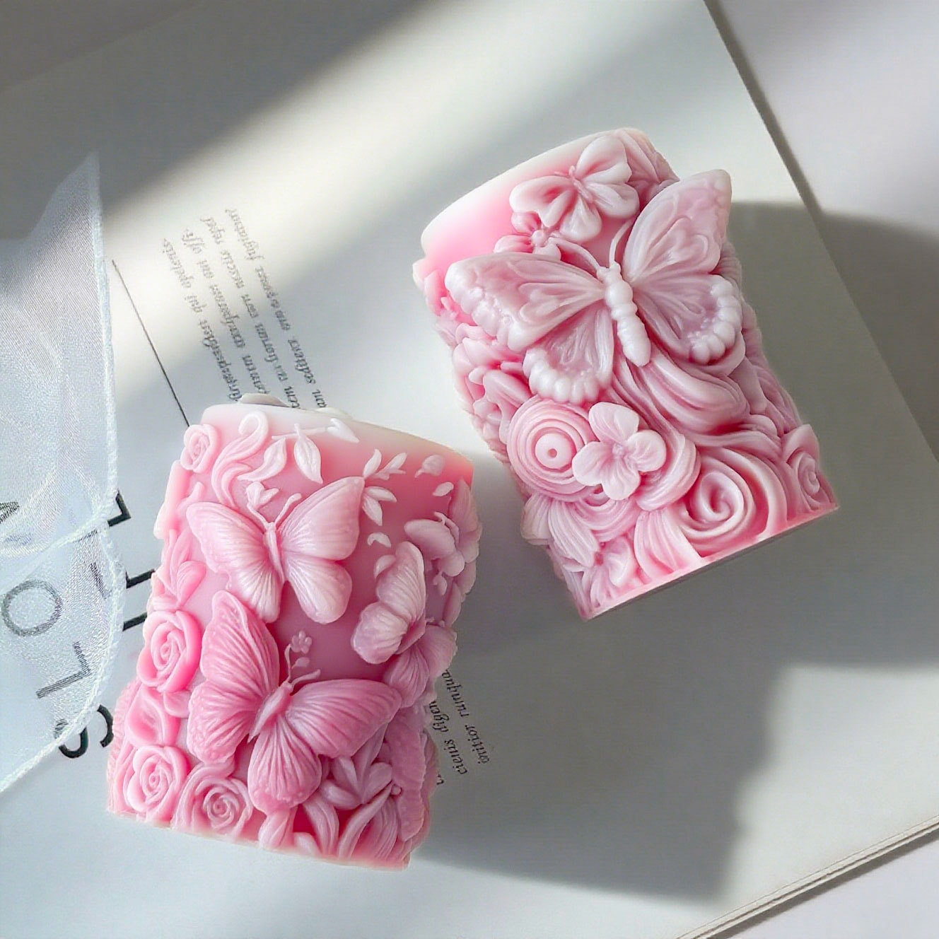 3D Butterfly Flowers Relief Cy - Candle Supplies Store ulasan dan harga