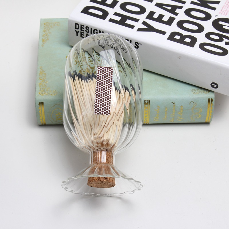 Long Stick Matches in Glass Bo - Candle Supplies Glass Jars ulasan dan harga