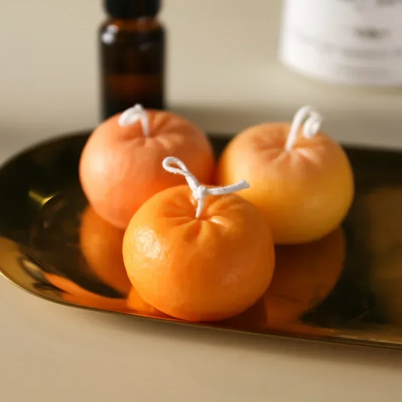 Creative Orange Shape Candle S - Candle Making Supplies For Beginners ulasan dan harga
