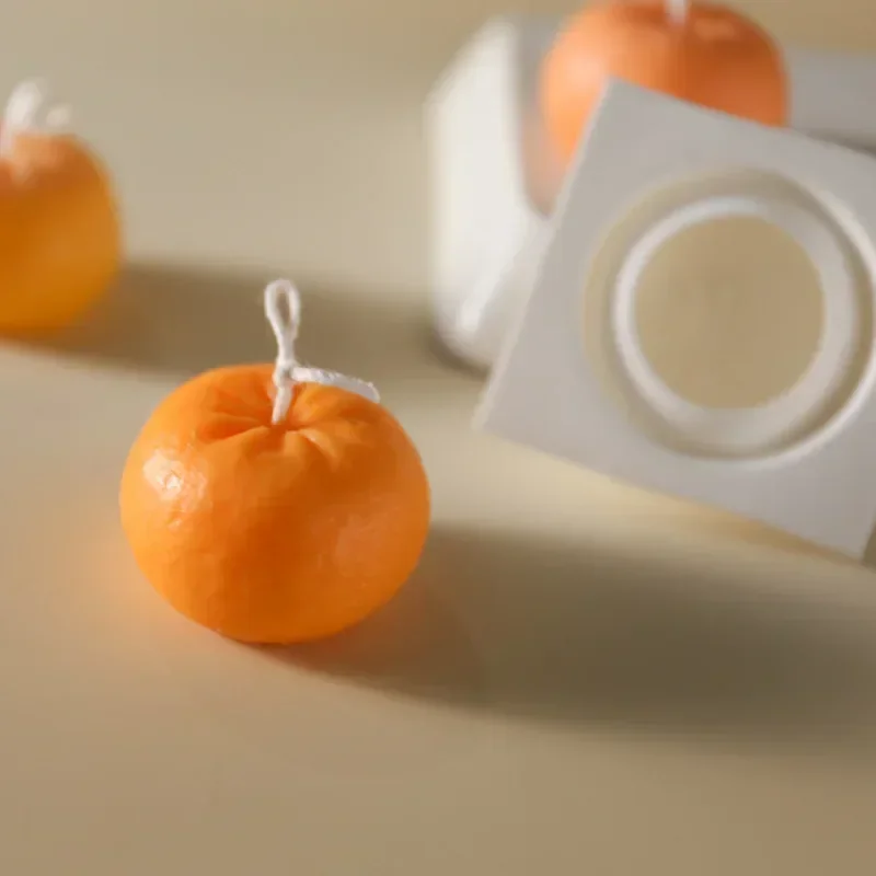Creative Orange Shape Candle S - Candle Making Supplies For Beginners ulasan dan harga