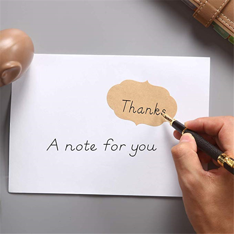 250Pcs Kraft Stickers Paper La - Candle Supplies Glass Jars ulasan dan harga