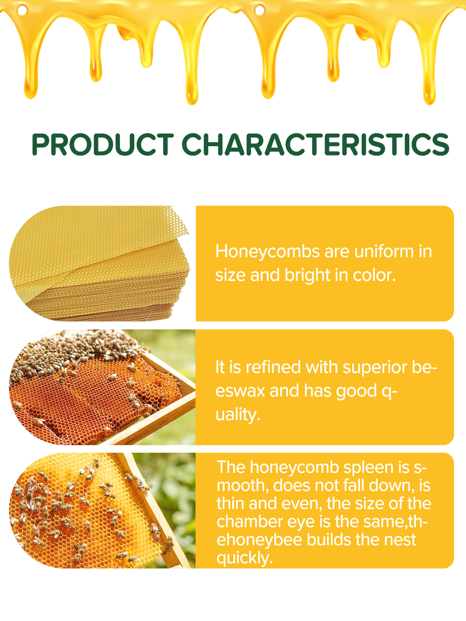 10Pcs Natural Honeycomb Bee Wa - Candle Making Supplies For Beginners ulasan dan harga