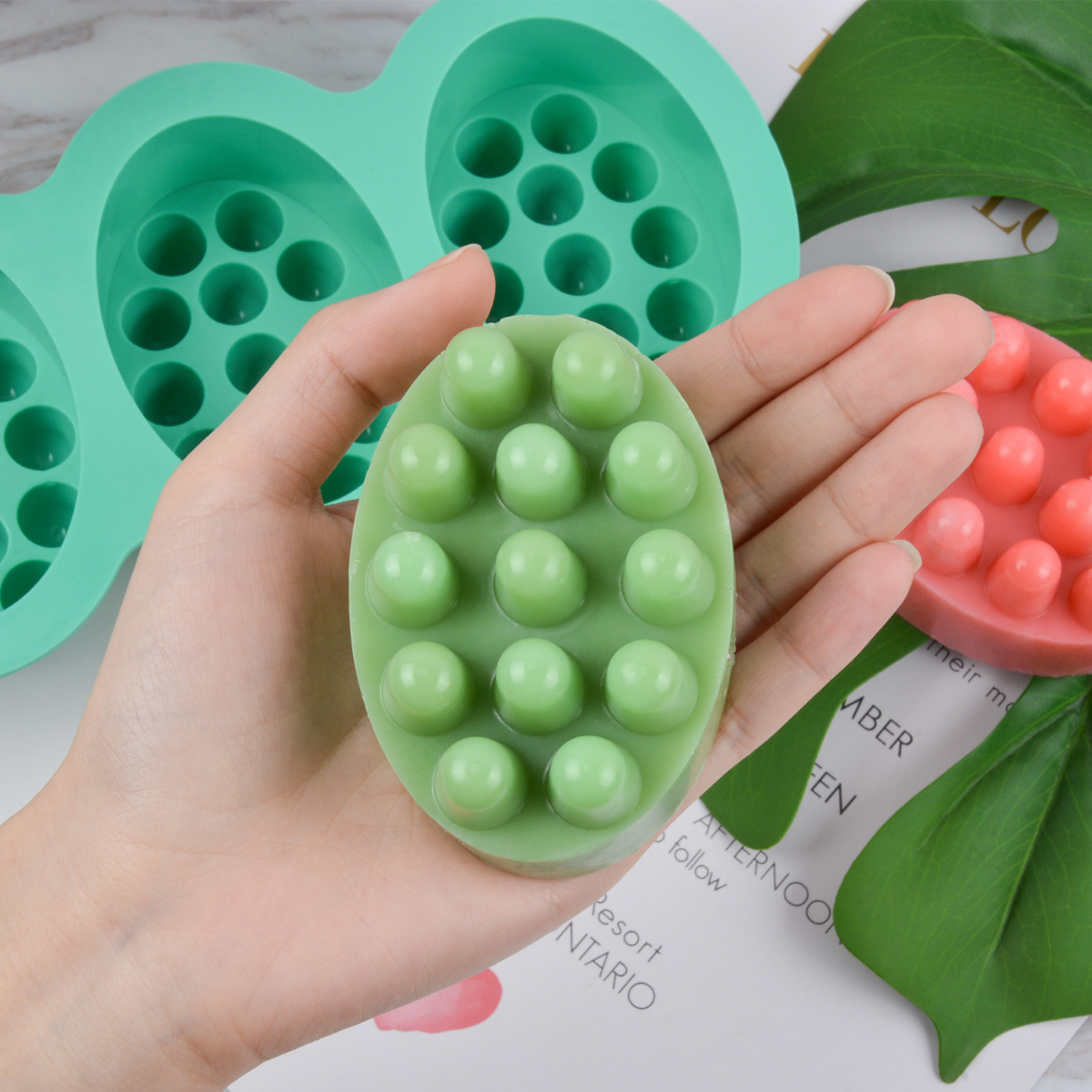 4 Hole Oval Massage Soap Silic - Candle Making Supplies For Beginners ulasan dan harga