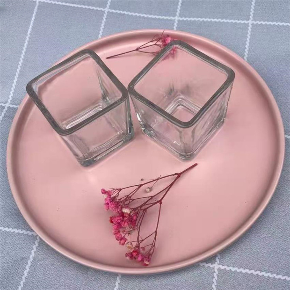 Geometry Square Candlestick In - Candle Supplies Glass Jars ulasan dan harga