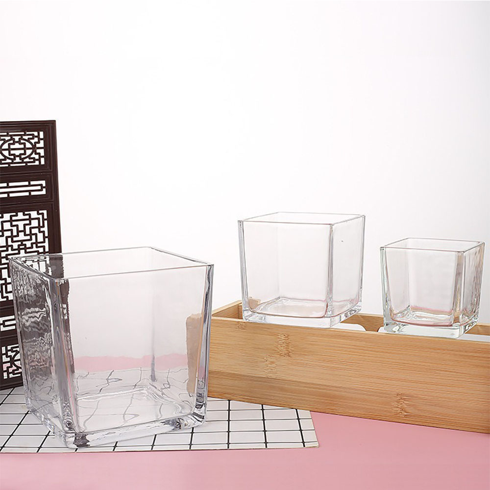 Geometry Square Candlestick In - Candle Supplies Glass Jars ulasan dan harga