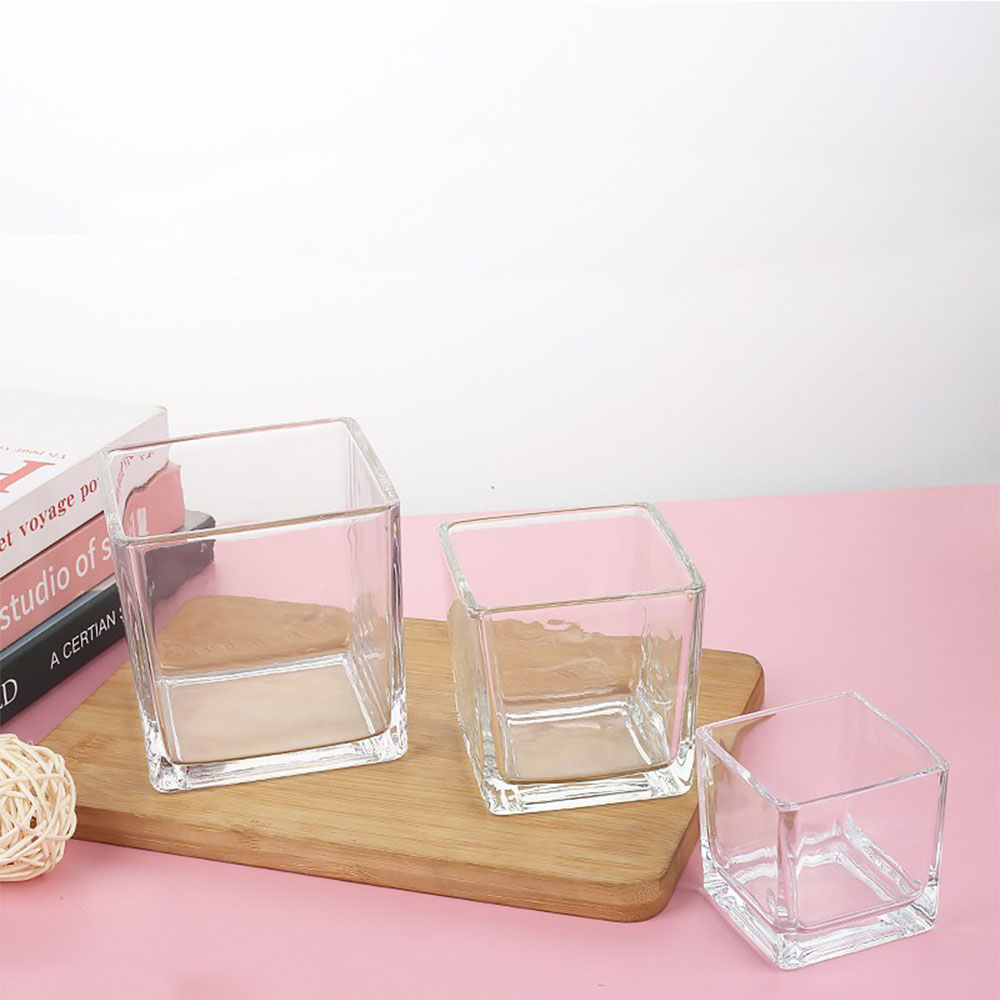 Geometry Square Candlestick In - Candle Supplies Glass Jars ulasan dan harga